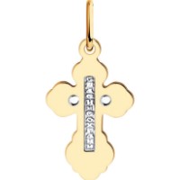 Pandantiv din aur combinat Sokolov 51-131-02366-1  0,65g imaginea #3 — magazin online Desire.md