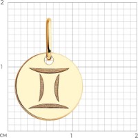 Pandantiv SOLOVOV JEWELRY 51-130-01095-1 0,5gr imaginea #2 — magazin online Desire.md