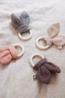 Inel gingival Jollein Bunny Ears Chestnut (101-007-66048) imaginea #2 — magazin online Desire.md