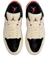 Ghete pentru dame Nike Air Jordan 1 Low Pale Ivory/Black/Muslin/Racer Pink, s.36.5 imaginea #8 — magazin online Desire.md