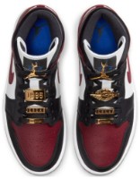 Ghete pentru dame Nike Air Jordan 1 Mid SE Black/Dark Beetroot/White/Hyper Royal, s.36.5 imaginea #6 — magazin online Desire.md