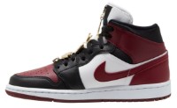 Ghete pentru dame Nike Air Jordan 1 Mid SE Black/Dark Beetroot/White/Hyper Royal, s.38 imaginea #5 — magazin online Desire.md