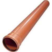 Țeavă de canalizare Tehnoworld PVC SN 4MS  d200x4.9 L=1.0m (27901)