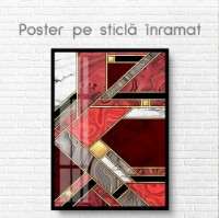 Pictură ArtShop Shades Of Red With Golden Elements 60x90cm (PA184) imaginea #2 — magazin online Desire.md