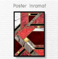 Pictură ArtShop Shades Of Red With Golden Elements 50x75cm (PA184-M-L) imaginea #2 — magazin online Desire.md