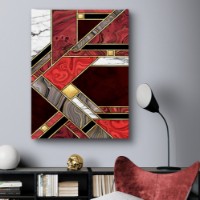 Pictură ArtShop Shades Of Red With Golden Elements 60x90cm (PA184-P-L)