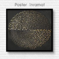 Pictură ArtShop Speckled Gold Circle 40x40cm (PA224-XL-L) imaginea #2 — magazin online Desire.md