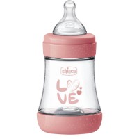 Biberon pentru bebeluș Chicco Perfect 5 150ml Love Pink 