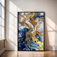 Pictură ArtShop Texture Of Gray And Blue Colors 60x30cm (PA402-XL-L)