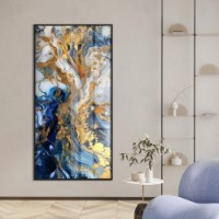 Pictură ArtShop Texture Of Gray And Blue Colors 90x45cm (PA402)