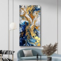 Pictură ArtShop Texture Of Gray And Blue Colors 70x35cm (PA402-L-PL)