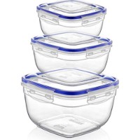 Набор пищевых контейнеров Dunya Plastik 3pcs 0.5/0.9/1.5L 30142