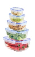 Набор пищевых контейнеров Dunya Plastik 5pcs 0.4/0.8/1.4/2.3/4.0l 30149