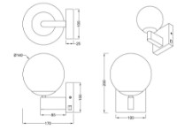 Candelabru de perete Trio KULA (284270132) imaginea #4 — magazin online Desire.md