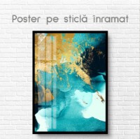 Pictură ArtShop Turquoise With Gold 30x45cm (PA185-XL) imaginea #2 — magazin online Desire.md