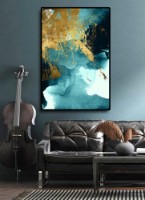 Pictură ArtShop Turquoise With Gold 30x45cm (PA185-XL-L)