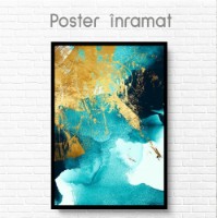 Pictură ArtShop Turquoise With Gold 50x75cm (PA185-M-L) imaginea #2 — magazin online Desire.md