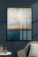 Pictură ArtShop Vintage Gold & Blue Abstract Art 60x90cm (PA286)