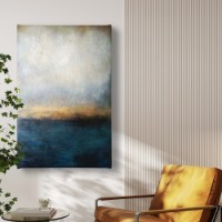 Pictură ArtShop Vintage Gold & Blue Abstract Art 60x90cm (PA286-P-L)