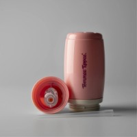 Cana cu pai Tommee Tippee Insulated Straw 12+ 266ml Pink (TT0525) imaginea #2 — magazin online Desire.md
