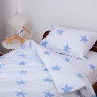 Lenjerie de pat Relaxe Home Soft Dreams Adolescenti 145x210cm Stars Blue (023431) imaginea #2 — magazin online Desire.md