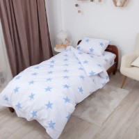 Lenjerie de pat Relaxe Home Soft Dreams Adolescenti 145x210cm Stars Blue (023431) imaginea #3 — magazin online Desire.md