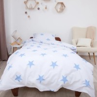 Lenjerie de pat Relaxe Home Soft Dreams Adolescenti 145x210cm Stars Blue (023431) imaginea #4 — magazin online Desire.md