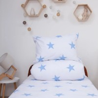 Lenjerie de pat Relaxe Home Soft Dreams Adolescenti 145x210cm Stars Blue (023431) imaginea #5 — magazin online Desire.md