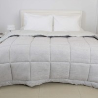Одеяло Relaxe Home Teddy 150x210cm Light Grey (024551) фото №5 — интернет-магазин Desire.md