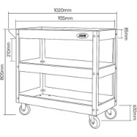 Cărucior de scule JBM 52373 imaginea #6 — magazin online Desire.md