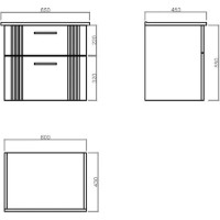 Lavoar cu dulap Orka Bari 65 Green (19201) imaginea #2 — magazin online Desire.md