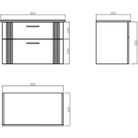 Lavoar cu dulap Orka Bari 85 Anthracite (19963) imaginea #3 — magazin online Desire.md