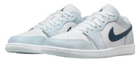 Кеды детские Nike Air Jordan 1 Low White/Aura/Squadron Blue, s.40