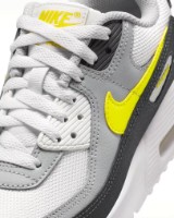 Кроссовки детские Nike Air Max 90 Off White/Dark Smoke Grey/Light Smoke Grey/Sonic Yellow, s.35.5 фото №2 — интернет-магазин Desire.md