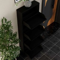 Rafturi pentru pantofi Trendy 4 Piece Metal Black 50x136x15cm GTR007910 imaginea #2 — magazin online Desire.md