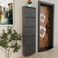 Rafturi pentru pantofi Trendy 5 Piece Metal Anthracite 50x169x15cm GTR007911 imaginea #1 — magazin online Desire.md