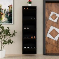 Rafturi pentru pantofi Trendy 5 Piece Metal Black 50x169x15cm GTR007913 imaginea #4 — magazin online Desire.md