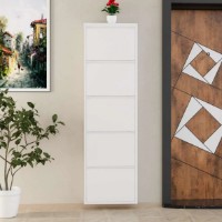 Rafturi pentru pantofi Trendy 5 Piece Metal White 50x169x15cm GTR007912 imaginea #8 — magazin online Desire.md