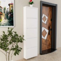 Rafturi pentru pantofi Trendy 5 Piece Metal White 50x169x15cm GTR007912 imaginea #1 — magazin online Desire.md