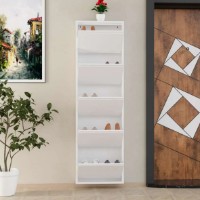Rafturi pentru pantofi Trendy 5 Piece Metal White 50x169x15cm GTR007912 imaginea #2 — magazin online Desire.md