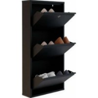 Rafturi pentru pantofi Trendy Locking 3 Piece Metal Black 50x103x15cm GTR007916 imaginea #2 — magazin online Desire.md