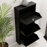 Rafturi pentru pantofi Trendy Locking 3 Piece Metal Black 50x103x15cm GTR007916 imaginea #4 — magazin online Desire.md