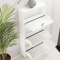 Обувница Trendy Locking 3 Piece Metal White 50x103x15cm GTR007915 фото №5 — интернет-магазин Desire.md
