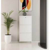Обувница Trendy Locking 3 Piece Metal White 50x103x15cm GTR007915 фото №7 — интернет-магазин Desire.md