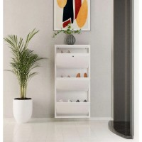 Обувница Trendy Locking 3 Piece Metal White 50x103x15cm GTR007915 фото №8 — интернет-магазин Desire.md