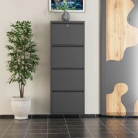 Rafturi pentru pantofi Trendy Locking 4 Piece Metal Anthracite 50x136x15cm GTR007917 imaginea #2 — magazin online Desire.md