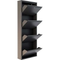 Rafturi pentru pantofi Trendy Locking 4 Piece Metal Anthracite 50x136x15cm GTR007917 imaginea #4 — magazin online Desire.md