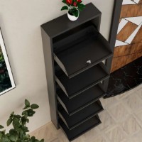 Rafturi pentru pantofi Trendy Locking 5 Piece Metal Anthracite 50x169x15cm GTR007920 imaginea #5 — magazin online Desire.md