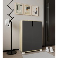 Rafturi pentru pantofi Trendy Venedik Sapphire Oak/Anthracite 60x97x34cm (GTR008082) imaginea #1 — magazin online Desire.md