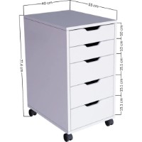 Комод Trendy Duru 1600-48 40x77,4x55cm (GTR007993) фото №3 — интернет-магазин Desire.md